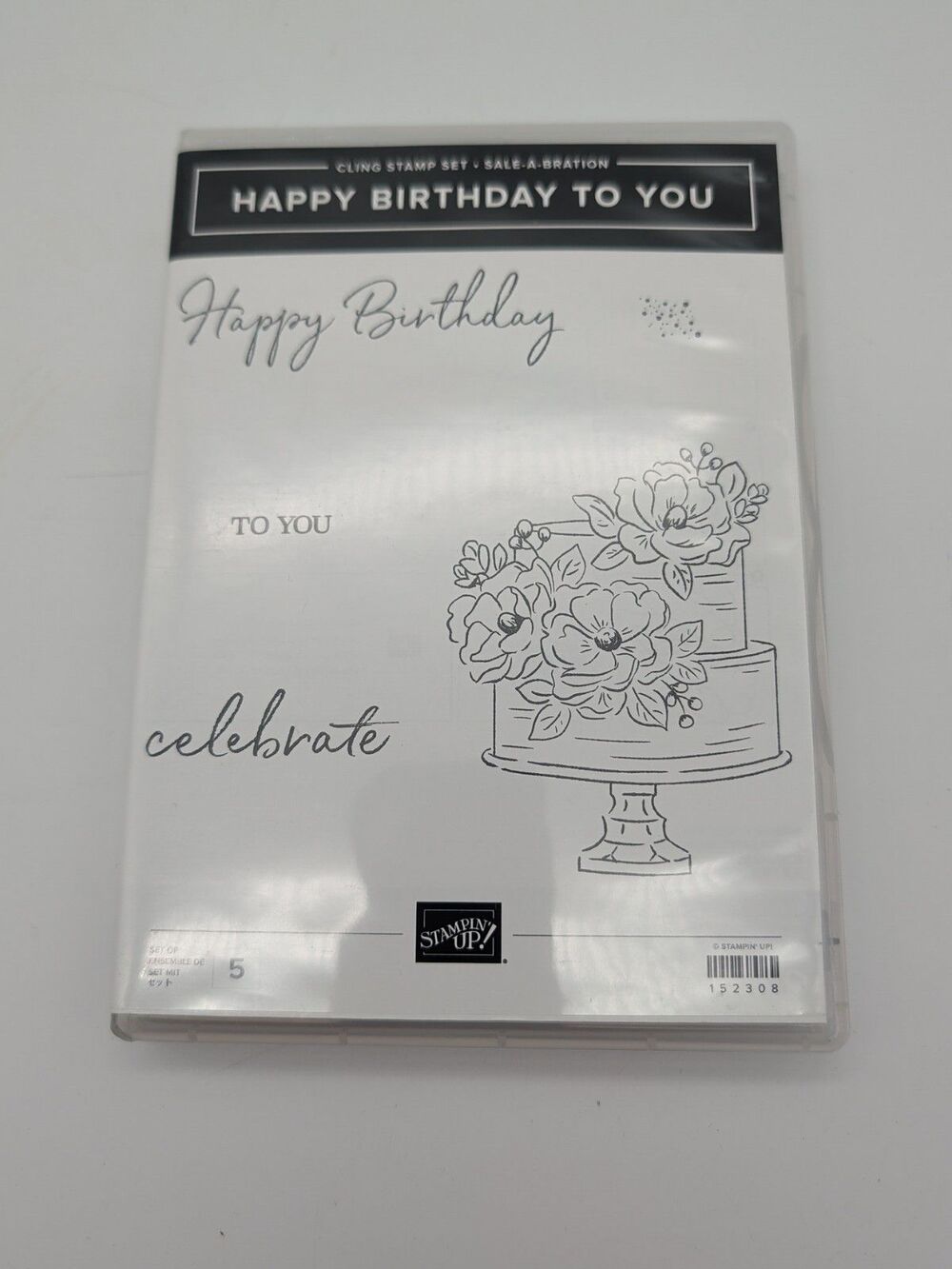 Stampin' Up! Happy Birthday To You Cling Stamp Set 152308